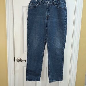 Bleu denim jeans vintage 90’s Sz 13 relaxed taper high waist
